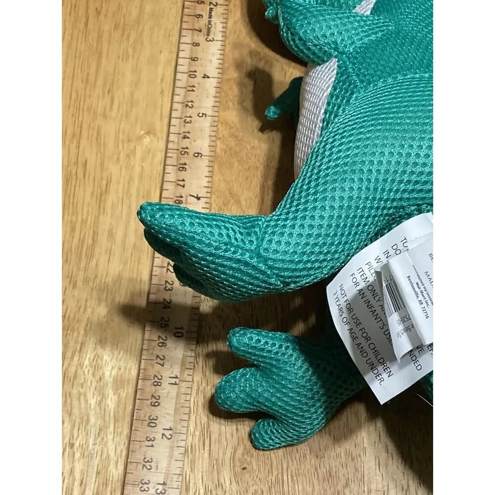 PLUSH Walmart‎ DINOSAUR Green T Rex Texture Stuffed Animal Dino Lovey Doll